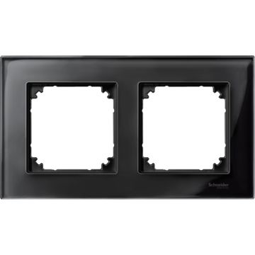 Marco 2 elem. elegance cristal negro