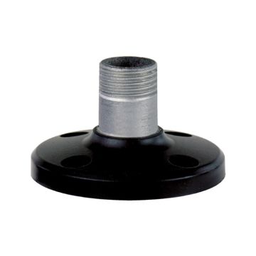 Base de fijación en superficie horizontal negro zamak xvb