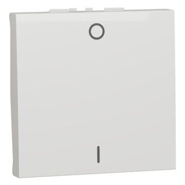 New unica, conmutador , mecanismo, 2 polos, 1 vía, 16ax, 2 módulos, terminales de tornillo, sin tratar, ip4x, polar