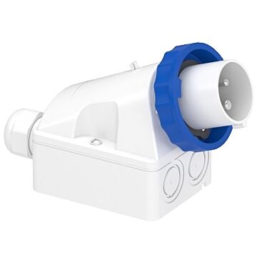 Pratika industrial plug - 16 a - 2p + e - 200...250 v ac - ip67