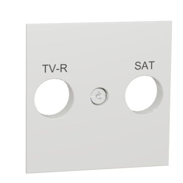 New unica caratula toma r-tv/sat blanco polar