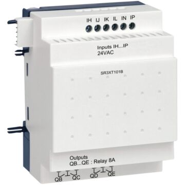 Módulo de extensión de e/s discreta - 10 i o - 24 v ac - para zelio logic