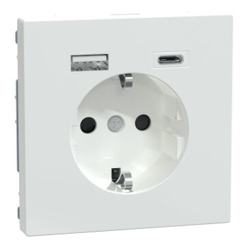 Schuko doble usb a+c dlife artico 3ma