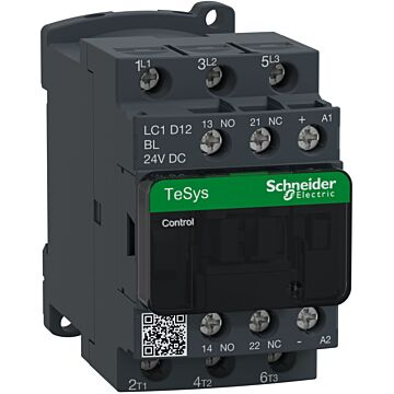 Contactor tesys d - 3p(3 na) - ac-3 - <= 440 v 12 a - 24 v cc bobina