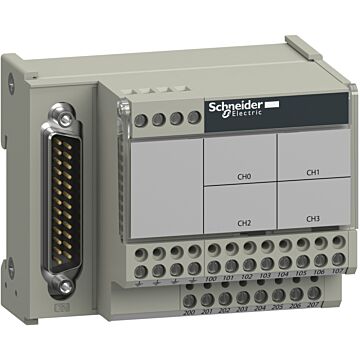 Subbase de conexión abe7 - para la distribución de 4 termopares