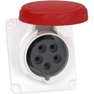 Pratika socket - screw - angled - 16a - 3p + n + e - 380...415 v ac - panel