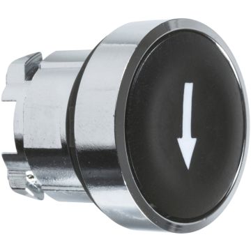 Harmony xb4 - cabeza pulsador rasante negro+