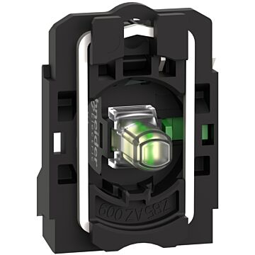 Conjunto completo de cuerpo/contacto y bloque luminoso, harmony xb5, blanco, led universal, 1no, 230...240v