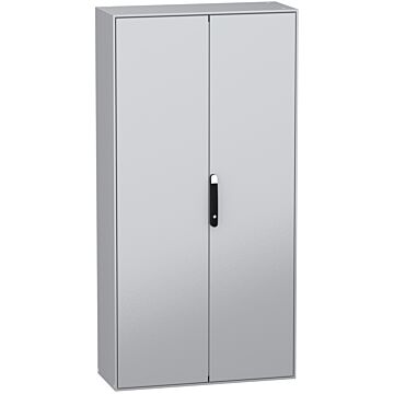 Armario compacto de acero panelset sm, con placa de montaje, 2 puertas 2000x1000x400
