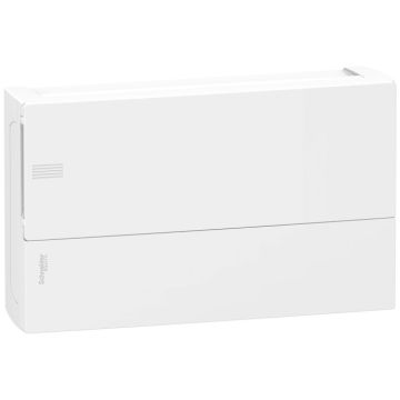 Resi9 mp - caja de distribución - superficie - 1 fila - 18 mód. - puerta blanca