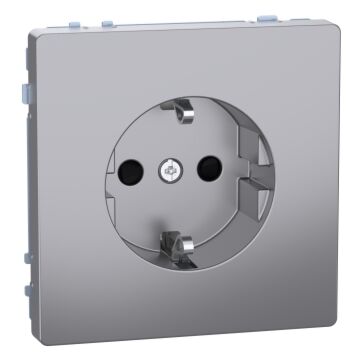 Enchufe schuko, d-life, 2p + e, 16a, conexión rápida, aluminio