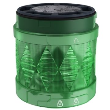 Harmony xvu - ø 60 mm unidad led iluminada  - fijo - verde - ip65 - 24 v ac/dc