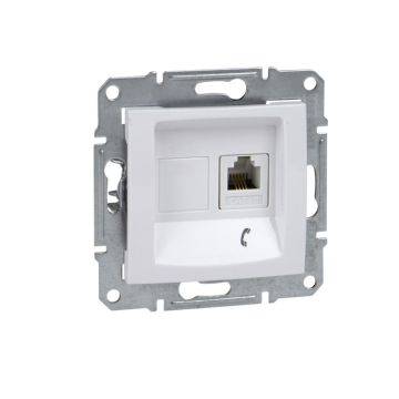 Toma teléfono rj11 blanco