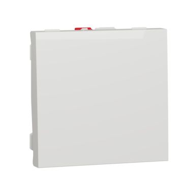 Interruptor 2 modulo new unica studio blanco polar
