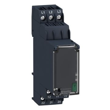 Zelio control - relé de control trifásico 183...528vac, 2 c/o