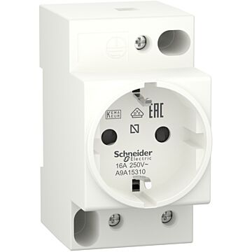 Enchufe carril din acti9 ipc; 2p+t; 250v