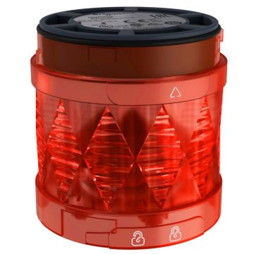 Harmony xvu - ø 60 mm unidad led iluminada  - fijo - rojo - ip65 - 24 v ac/dc