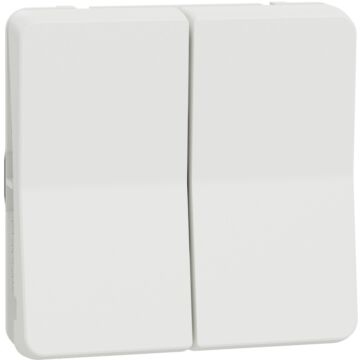 Mureva styl; mecanismo; 1 polo; 2 vías; electromecánico; 10ax; ip55; blanco