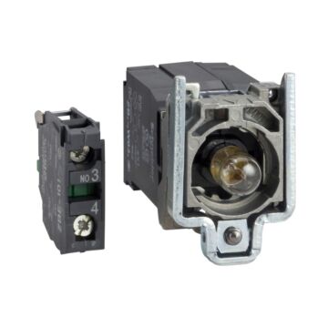 Cuerpo  pulsador  luminoso  transformador 400v na
