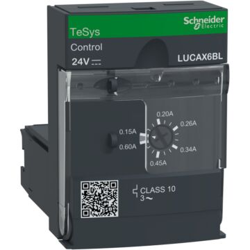 Unidad de control estándar, tesys ultra, 0,15-0,6 a, motores 3p, protección magnética térmica, clase 10, bobina 24 v cc