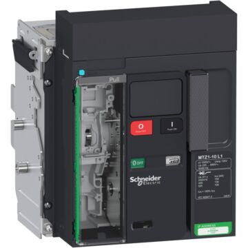 Interruptor automático masterpact mtz1 10l1 3p extraíble sin micrologic