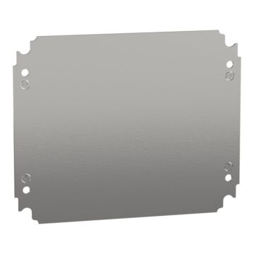 Placa de montaje ciega h300xw250mm de acero galvanizado