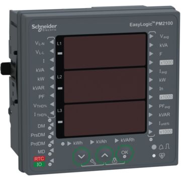 Easylogic pm2120, medidor de potencia y energía, hasta 15 h, led, rs485, clase 1