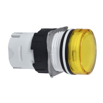 Cabeza piloto luminoso amarillo ø 16 para led integrado