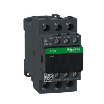 Contactor tesys d - 3p(3 na) - ac-3 - <= 440 v 25 a - 24 v cc bobina