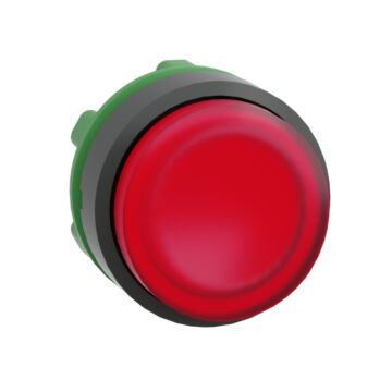 Cabeza pulsador  luminoso led saliente rojo