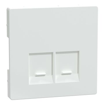 Tapa d-life para toma de datos rj45 doble  blanco artico