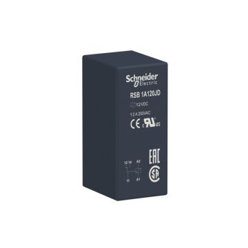 Zelio relay - relé de interfaz enchufable, 12 a, 1 nanc, 12 v cc