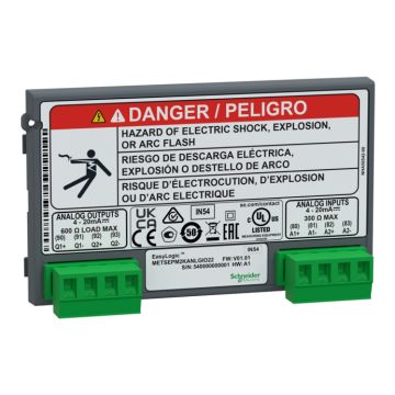 Easylogic pm2x30 - módulo de e/s - analógico - 2 entradas + 2 salidas