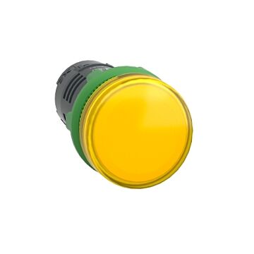Piloto luminoso amarillo monobloque 24v