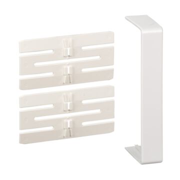 Optiline 45 canal - conjunto de unión - 140x55 mm - blanco polar