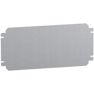 Plain mounting plate h150xw400mm made of galvanised sheet steel