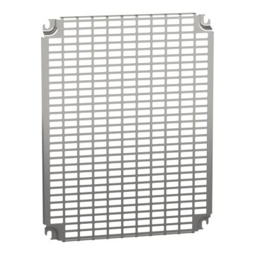 Placas perf. monobloc, al500 x an400 mm con perforaciones universales 11x26 mm.