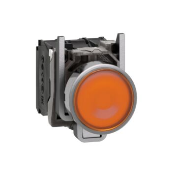 Pulsador  luminoso  led 230v  na+nc    amarillo