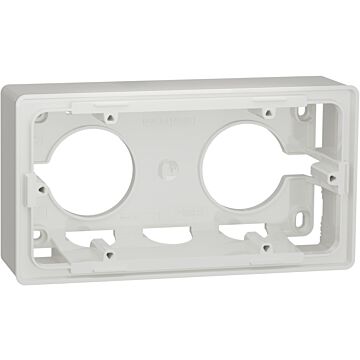 New unica, caja de montaje de superficie - 2 x 2 módulos - polar