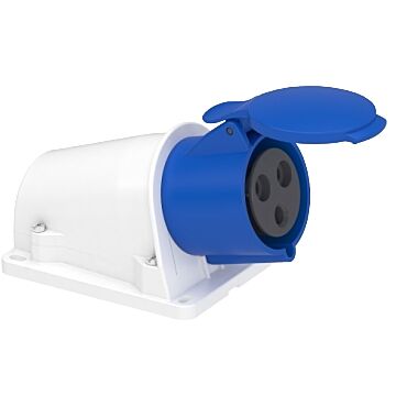 Toma de pared pk patrika fast 32 a ip44 220 v 2p+t 50-60 hz