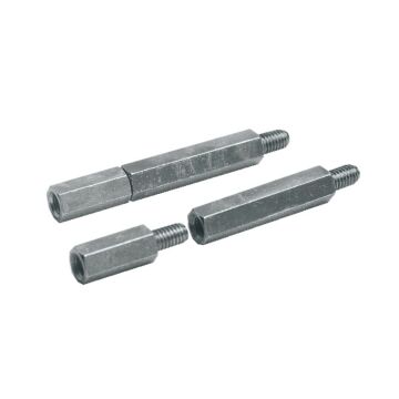 Hexagonal spacers m8 height 60 for raising mounting plates, etc. supply: 100