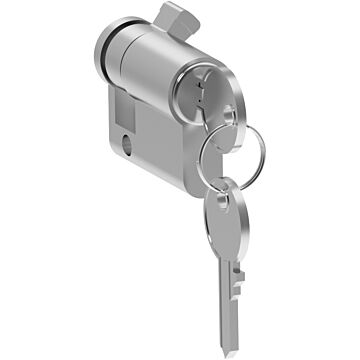 Barrel and key 1242e for retractable handle of 3 point lock plm or pld