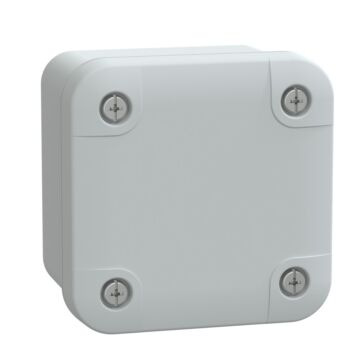 Abs box ip66 ik07 ral7035 int.h65w65d45 ext.h74w74d56 opaque cover h10