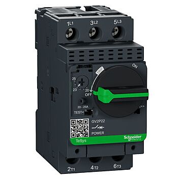 Disjuntor-motor magnetotérmico gv2p - 20/25a 50ka