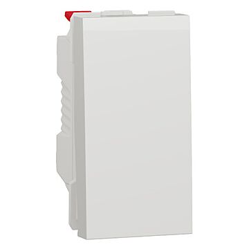 New unica, interruptor basculante, 10ax, 1 módulo, ip4x, polar