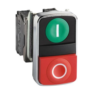 Harmony xb4 - pulsación doble  verde-rojo ip66