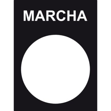 Etiqueta marcha