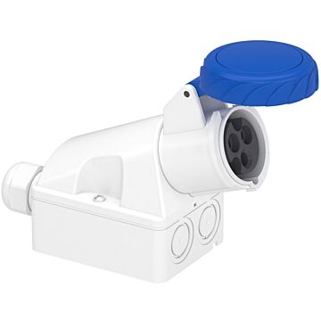 Toma de montaje en pared 16 a 2p+t 200-250 v ip67 50-60 hz