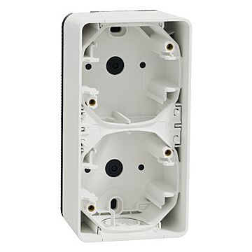 Mureva styl caja doble superficie vertical blanco