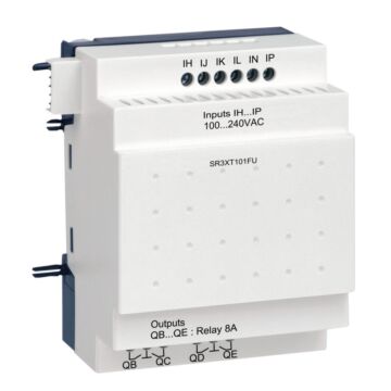 Módulo de extensión de e/s discreta - 10 i o - 100..240 v ac - para zelio logic